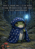 Forest Frog - Whimsically Odd Meme | Cottagecore Art Print