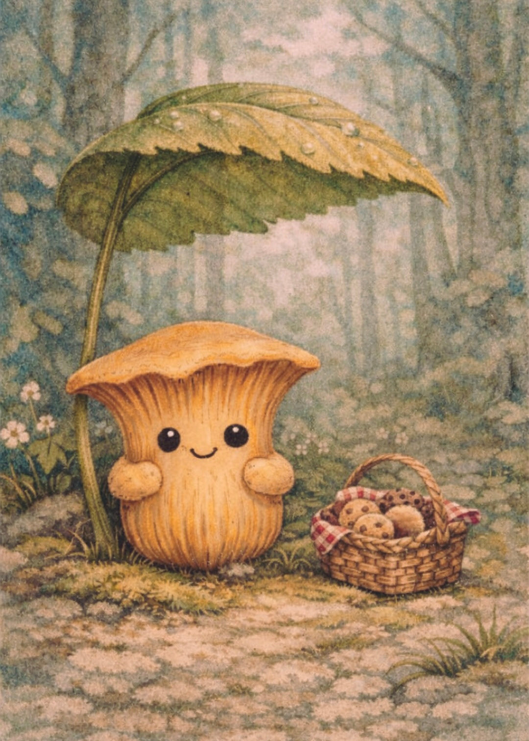 Little Chanterelle - Woodland Treats | Cottagecore Art Print