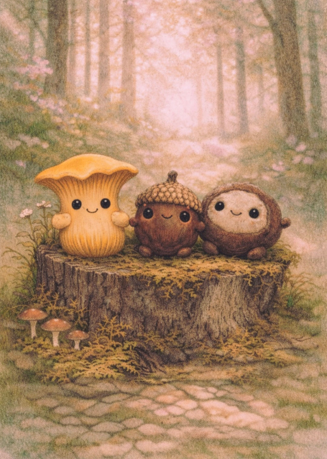 Little Chanterelle - Spring Council | Cottagecore Art Print