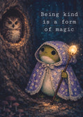 Forest Frog - Kindness is Magic Meme | Cottagecore Art Print