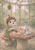 Acorn Mouse - Tea and Crumpets | Cottagecore Art Print