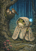 Forest Frog - Bird Song | Cottagecore Art Print